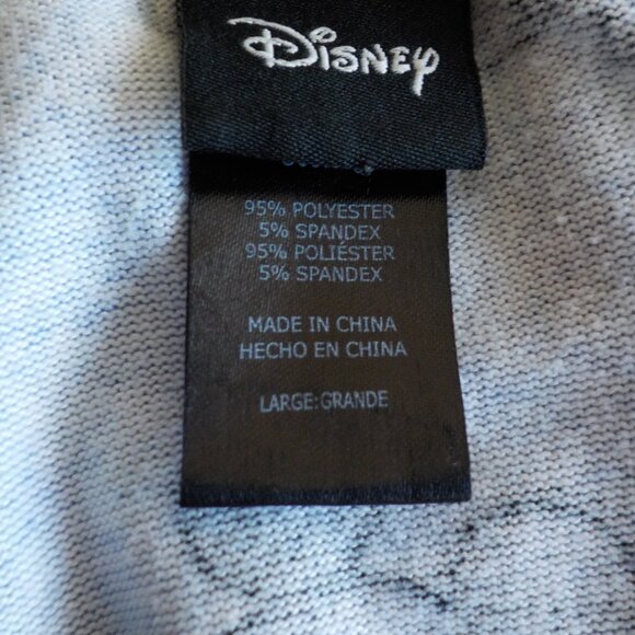 Disney Pajama Top - Blue Mickey - Large Long Sleeve Soft Women's (580) - Picture 2 of 3